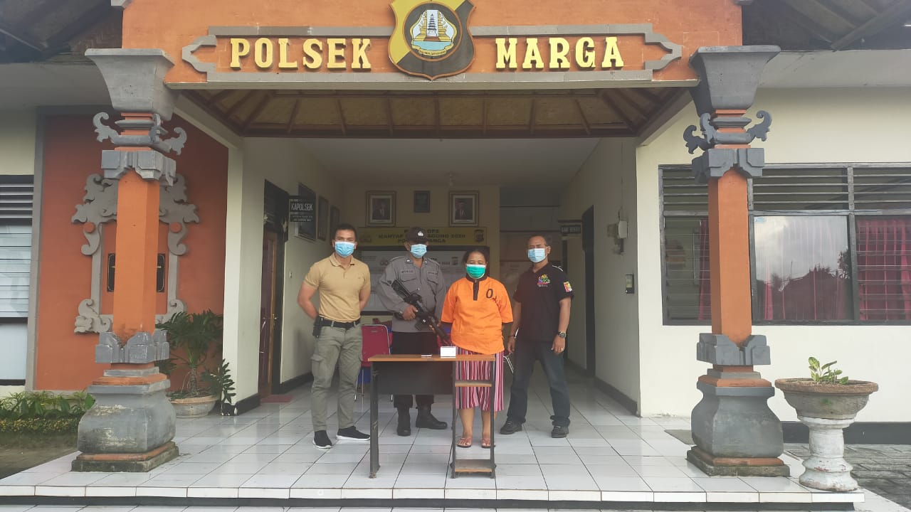 Unit Reskrim Polsek Marga Tangkap Ibu RT Pelaku Pencurian Handphone Oppo
