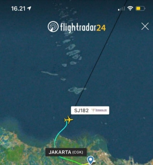 Breaking News!! Pesawat Sriwijaya Air Hilang Kontak