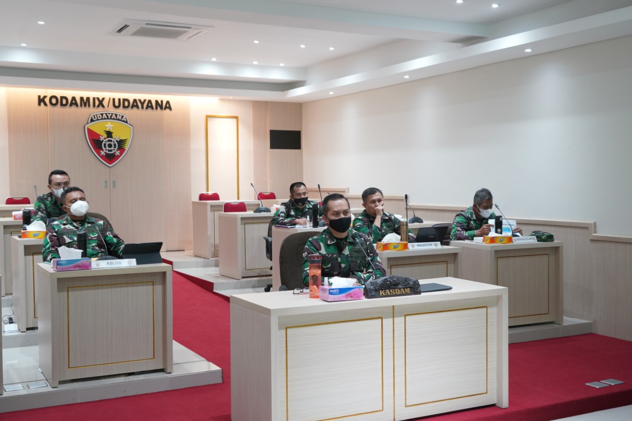 Kasdam Pimpin Webinar Tentang Program Unggulan Kodam IX/Udayana