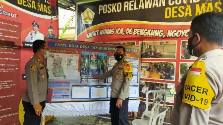 Karo Ops Polda Bali Pantau Langsung Kesiapan Posko PPKM Berskala Mikro di Wilayah Hukum Polsek Ubud