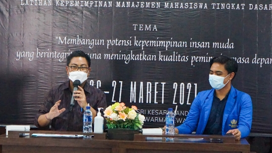 Wawali Arya Wibawa Gugah Kepemimpinan Milenial Saat LKMM TD BEM FISIP Unwar