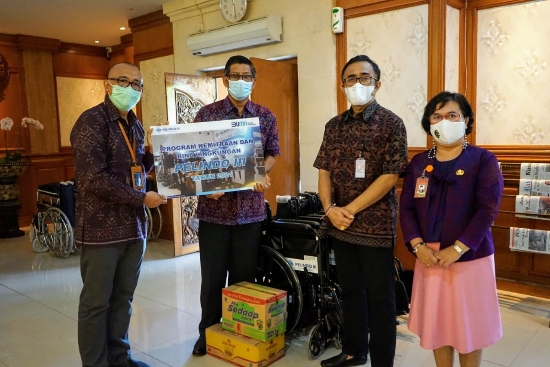 Pemkot Denpasar Terima CSR Kursi Roda dari PT Pelindo 3 dan PT. Taspen Denpasar Akan Disalurkan Kepada Masyarakat Yang Membutuhkan