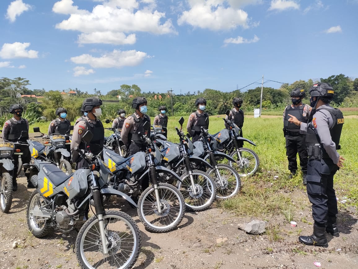 Ciptakan Situasi Kamtibmas Yang Kondusif Satuan Samapta Polres Tabanan Patroli Sekala Besar
