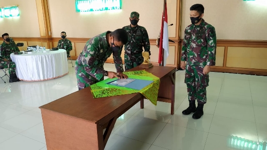Pencanangan Zona Integritas Kodim Badung Komitmen Wujudkan WBK Dan WBBM