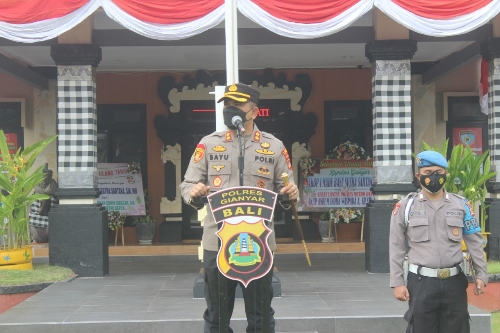 Kapolres Gianyar Berikan Pengarahan Kepada Anggota Reserse dan Narkoba Polres Gianyar