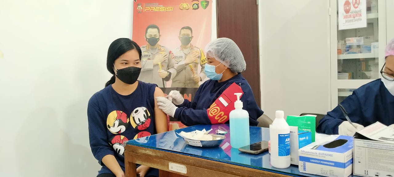 Percepat Pelaksanaan Vaksin Covid-19, Polres Klungkung Adakan Gerai Vaksinasi di Poliklinik Polres Klungkung