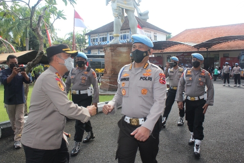 Polres Gianyar Terima Kunjungan Supervisi Tim Biro Provos Divpropam Mabes Polri