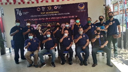 Garda Pemuda Partai Nasdem Tutup Acara Donor Plasma Konvalesen Covid-19