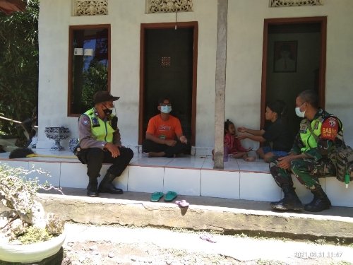 Bhabinkamtibmas, Bersinergi dengan Babinsa Melaksanakan DDS