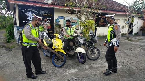 Polsek Ubud Amankan Satu Joki dan 5 Motor dalam Operasi Balap Liar