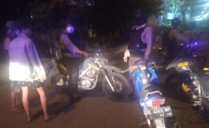 Tim Srigala Sat Samapta Polres Gianyar Sisir Jalur Selatan, Antisipasi Trek-trekan