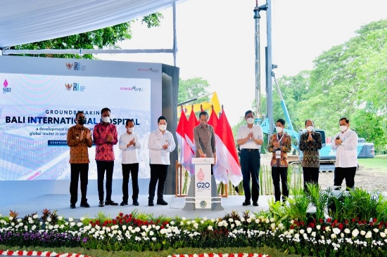 Wali Kota Denpasar Dampingi Presiden Joko Widodo Groundbreaking RS Internasional Bali