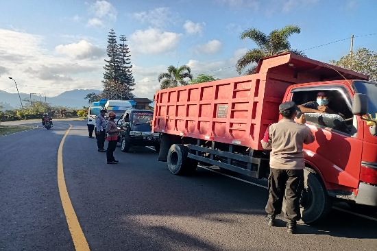 Kodim 1623/Karangasem Gelar Pendisiplinan PPKM Level 2 di Rendang