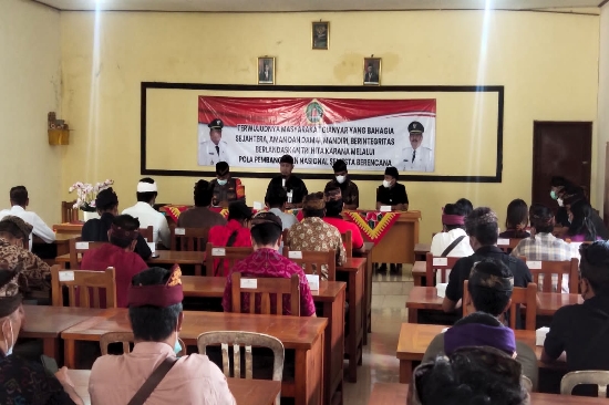 Jelang Nyepi, Forkopincam Kecamatan Gianyar Gelar Rapat Koordinasi