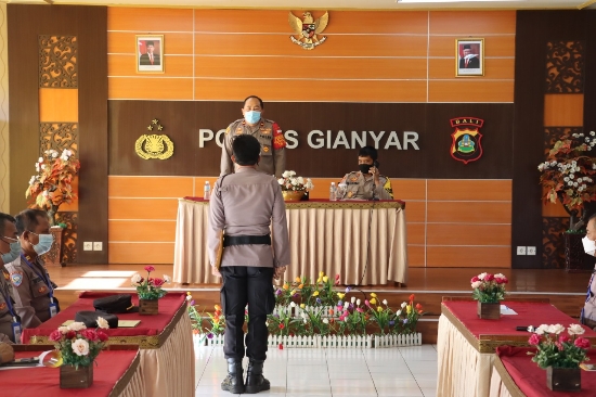 Polres Gianyar Melaksanakan Lat Pra Ops Bina Kusuma Agung 2022