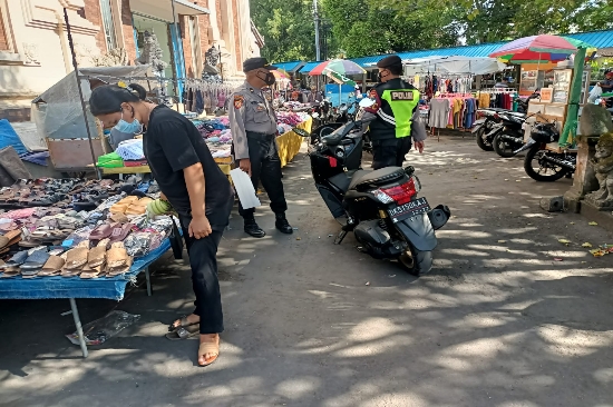 Cegah Penyebaran Covid-19, Polsek Ubud Gencarkan Imbauan Prokes