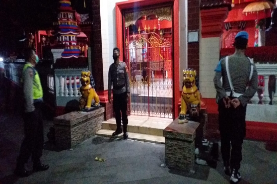 Antisipasi Kejahatan, Polsek Blahbatuh Lakukan Patroli Dinihari