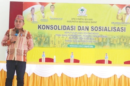 Bupati Endi Apresiasi Rakerda dan Minta Kader Golkar untuk Ikut Majukan Mabar