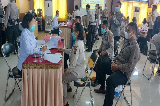 Polres Gianyar Terima Tim Audit Kinerja Itwasda Polda Bali Tahap I Tahun 2022