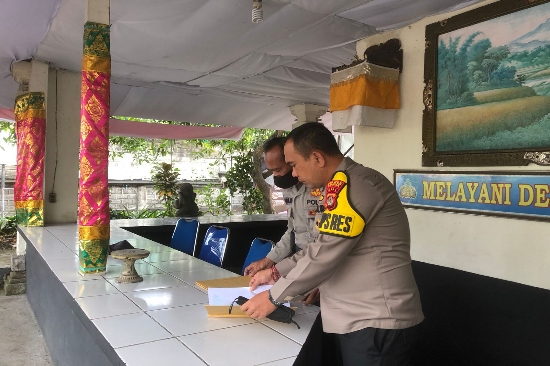 Kapolres Gianyar Cek Kesiapan Pospam dan Posyan Menjelang Lebaran 2022