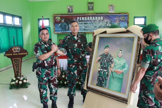 Danrem 163/WSA Melakukan Kunjungan Ke Kodim 1616/Gianyar