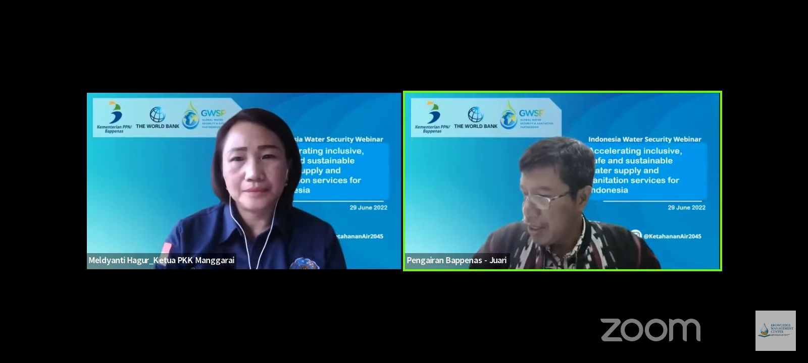 Ketua TP PKK Kabupaten Manggarai jadi Narasumber Webinar Nasional Kemen PPN/Bappenas