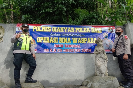 Polres Gianyar Sosialisasikan Ops Bina Waspada Agung 2022