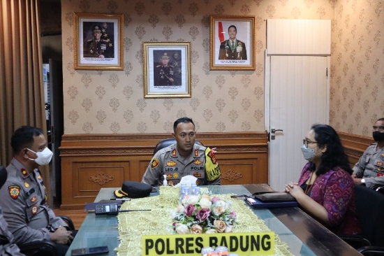Kapolres Badung Sambut Tim Ombudsman RI Perwakilan Bali