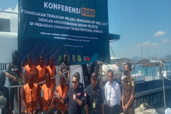 Gakkum KLHK Tangkap 6 Pelaku Pengeboman Ikan di Taman Nasional Komodo
