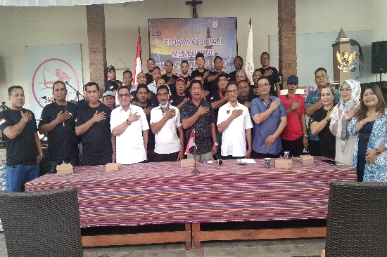 Jaga Kamtibmas tetap Kondusif Menjelang Presidensi G20, Flobamora Bali Bubuhkan Tanda tangan Deklarasi