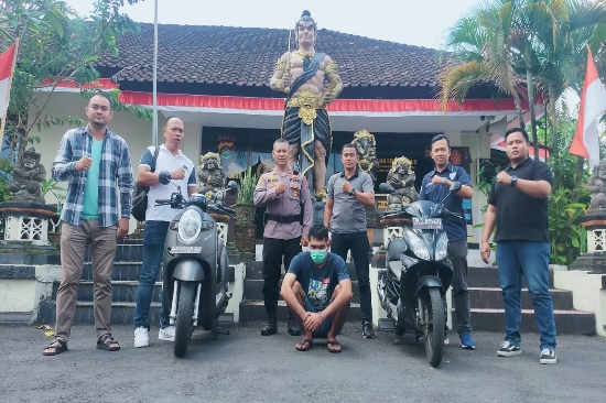 Gerak Cepat! Unit Reskrim Polsek Ubud Ciduk Pelaku Curanmor yang Viral di Medsos