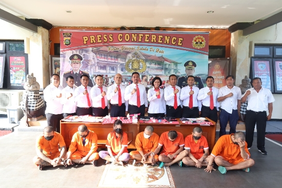 Sat Narkoba Polres Gianyar Amankan 7 Pelaku Penyalahgunaan Narkoba