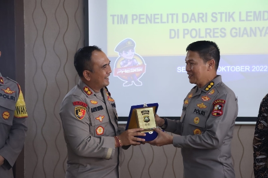 Kapolres Gianyar Terima Kunjungan Tim PTIK STIK Lemdiklat Polri