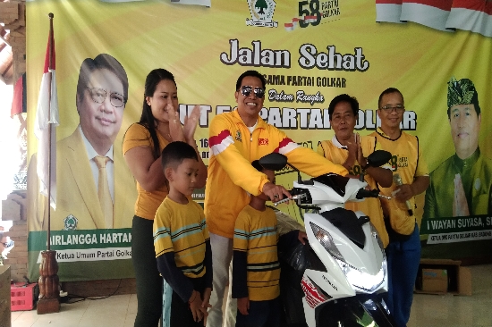 HUT ke-58 Partai Golkar 2022, DPD Partai Golkar Badung bagi-bagi Hadiah