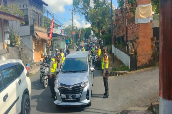 Jaga Kamtibmas Jelang G20, Polsek Ubud Gencarkan Operasi Cipta Kondisi