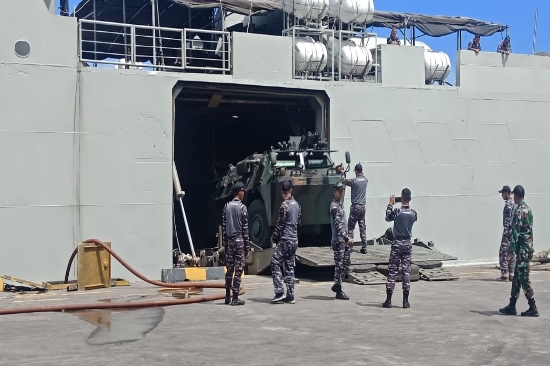Pengamanan VVIP KTT G20 di Bali, KRI Tanjung Kambani-971 Merapat di Pelabuhan Benoa Bali