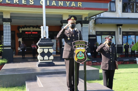 Polres Gianyar Gelar Upacara Hari Pahlawan 10 November 2022