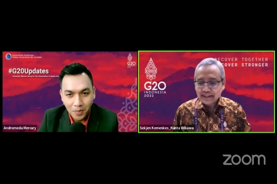 Menteri Kesehatan G20 Sepakati Harmonisasi Protokol Kesehatan