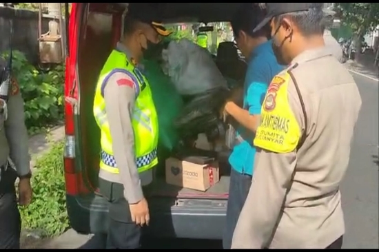 Antisipasi Field Trip G20, Polsek Gianyar Gelar Razia Kendaraan