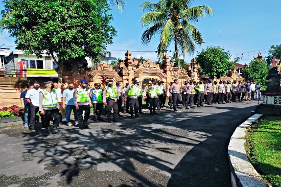 Polsek Ubud Gelar Apel Kesiapan Pasukan, Antisipasi Kunjungan Delegasi G20 ke Wilkum Ubud