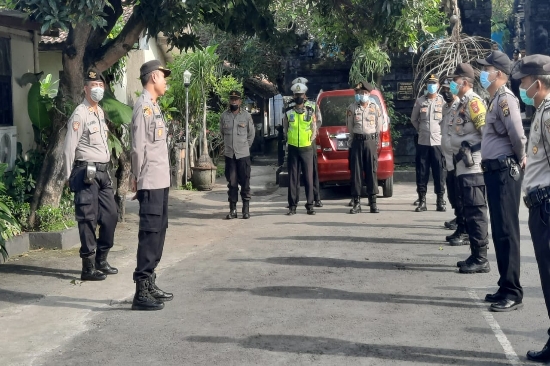 Kapolsek Sukawati Pimpin Apel Jam Pimpinan, Ini yang Disampaikan