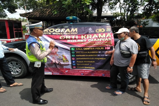 Orti Krama Polres Gianyar, Diologis Sosialisasikan Akun Medsos Polsek Blahbatuh