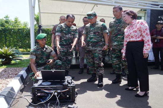 Kunjungi Hubstation TNI AD, Kasad Vicon Dengan Pos Ramil di Papua dan Papua Barat