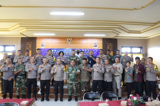 Polres Gianyar Gelar Rakor Lintas Sektoral Terkait Pengamanan Natal 2022 dan Tahun Baru 2023