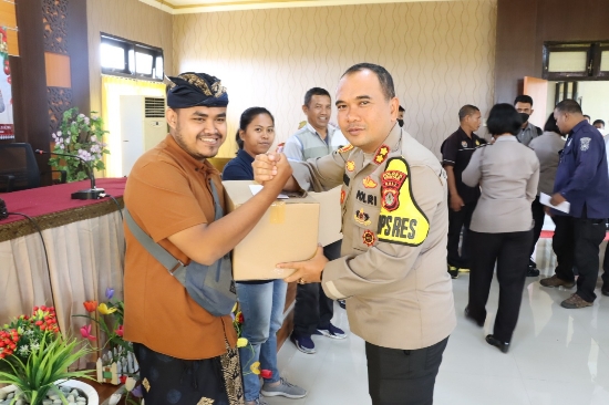 Kapolres Gianyar Pimpin Press Release Akhir Tahun 2022