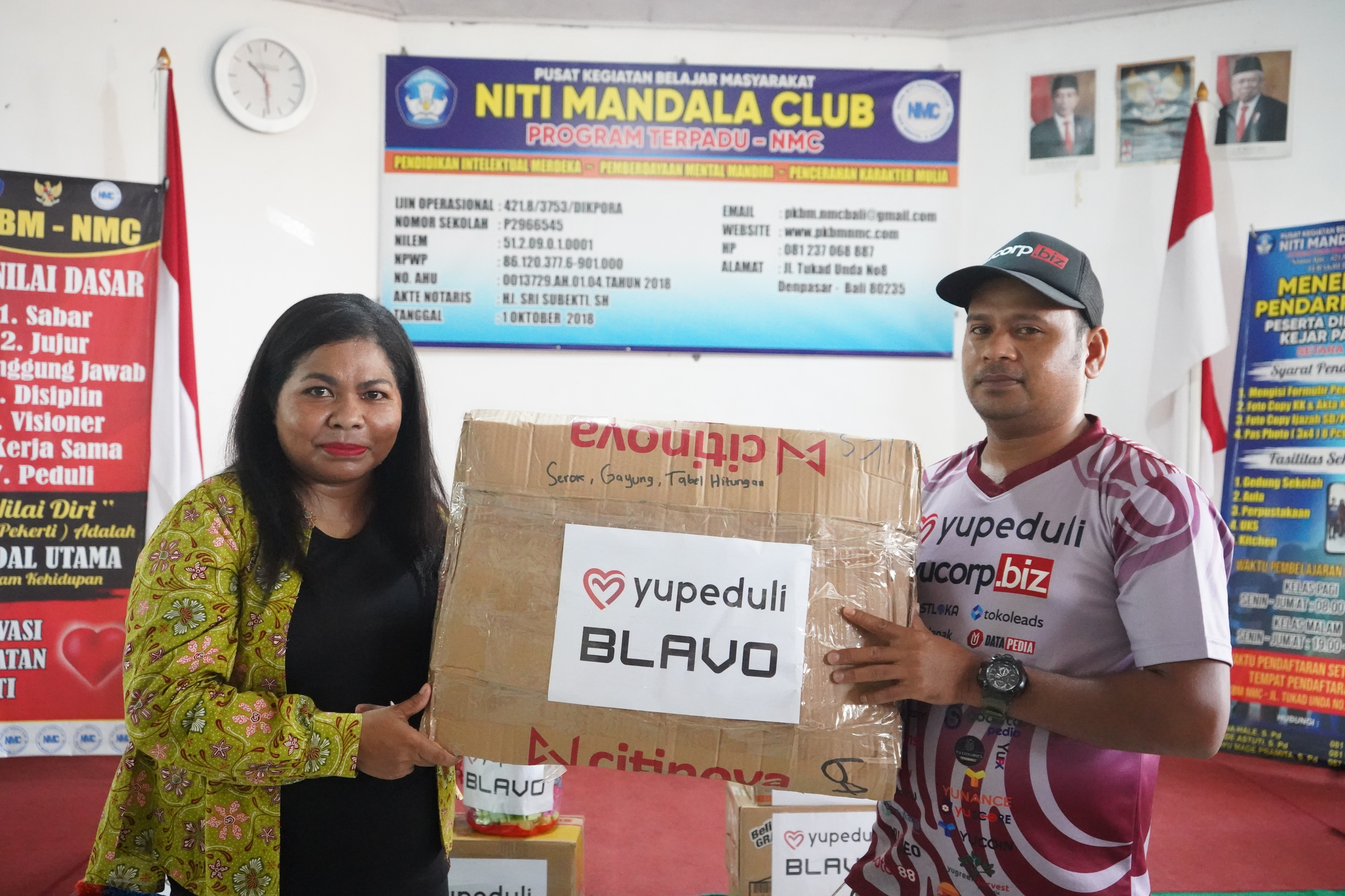 Yayasan Yupeduli Serahkan Bantuan Sosial kepada Anak-Anak di Sekolah Niti Mandala Club