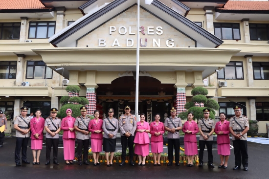 Kapolres Badung Pimpin Sertijab Jabatan Wakapolres, Kasatreskrim dan Kapolsek