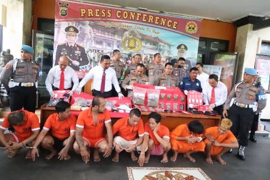 Polres Gianyar Berhasil Amankan 4,6 Kilogram Ganja