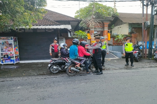 Jaga Kondusifitas Kamtibmas, Polsek Ubud Gelar Giat Cipkon
