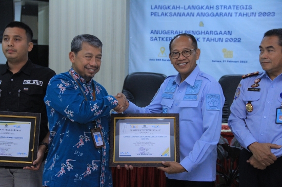 Jajaran Kemenkumham Jatim Borong 8 Penghargaan dari KPPN Surabaya II